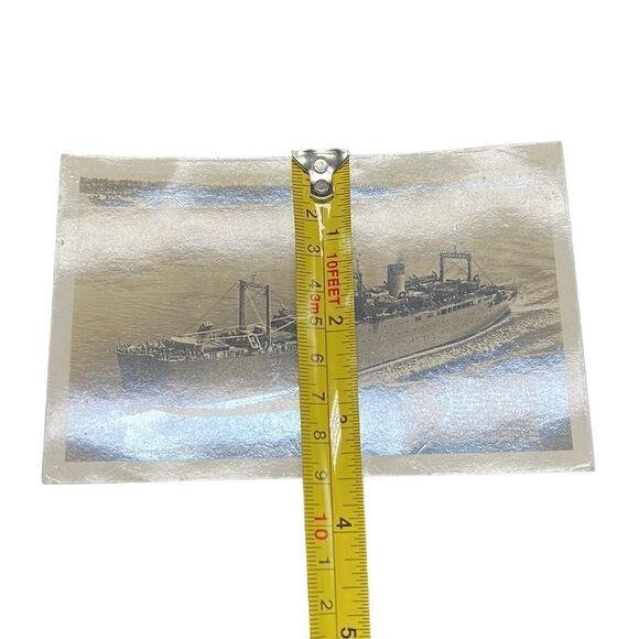 WWII USNS Navy Ship Frederick Funston Vintage Postcard Real Photo WW2 Unused - Picture 6 of 6